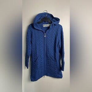 NWOT Hooded Coatigan with Celtic Knot Zipper Pull